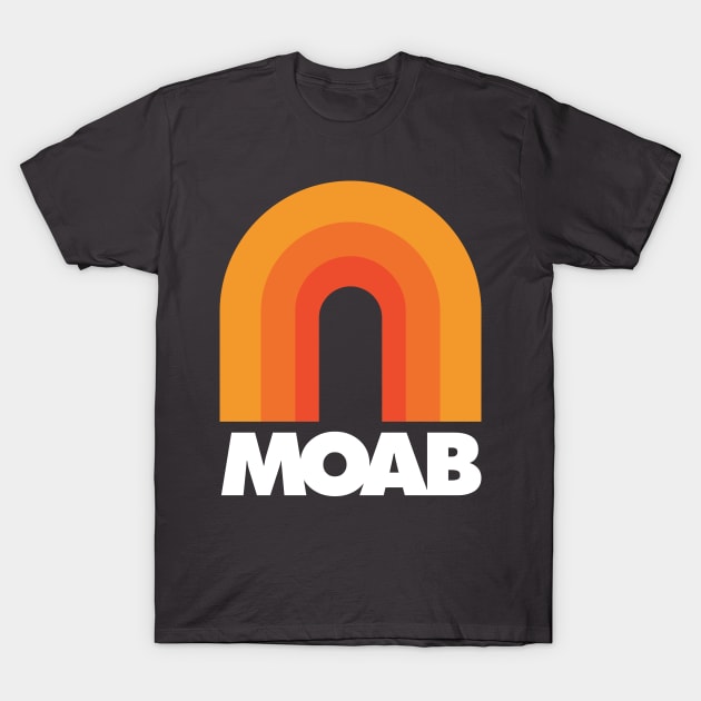 Moab Utah Retro Design T-Shirt by PodDesignShop